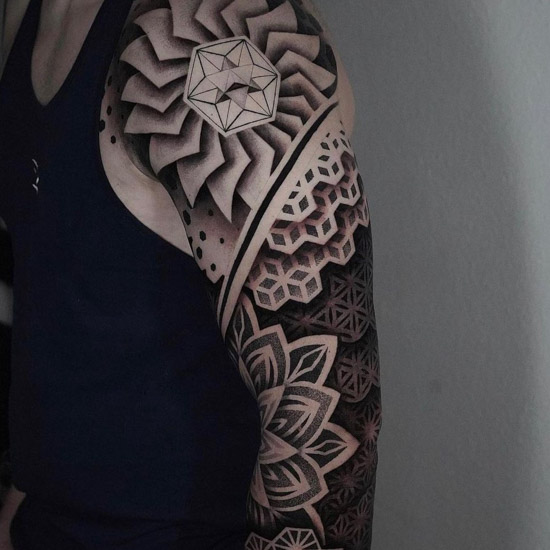 Design your blackwork tattoo by Kastrel | Fiverr