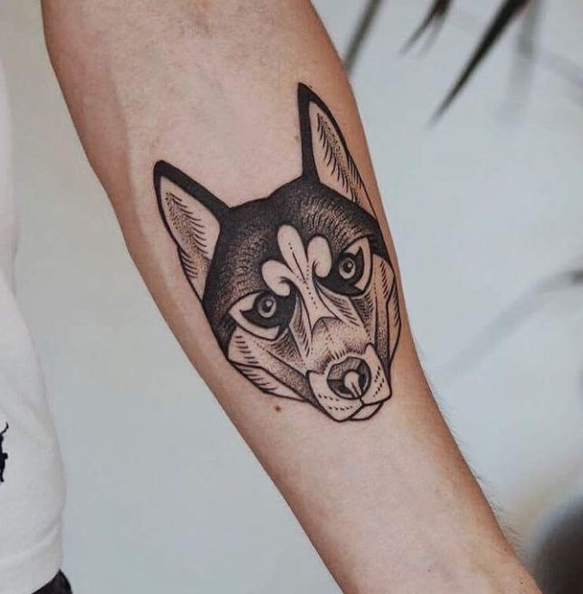 Buy Husky Tattoo, Wolf Tattoo, Tattoo Design, Tattoo Printable From Art  Instantly Online in India - Etsy