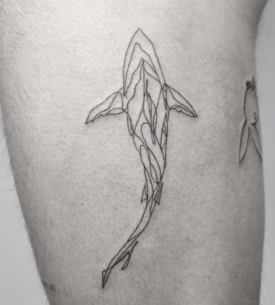 Origami shark tattoo by AntoniettaArnoneArts on DeviantArt