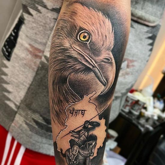 Eagle & Broken Clock Face | Bald eagle tattoos, Eagle tattoo, Tattoo  designs men