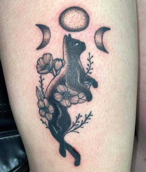 39 Cool Cat Tattoos On Shoulder - Tattoo Designs – TattoosBag.com