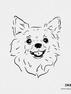 chihuahua line drawing design