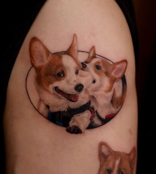 7 Korean Tattoo Artists In Seoul Who Trended On Instagram With These Unique  Styles  Corgi tattoo Animal tattoos Puppy tattoo