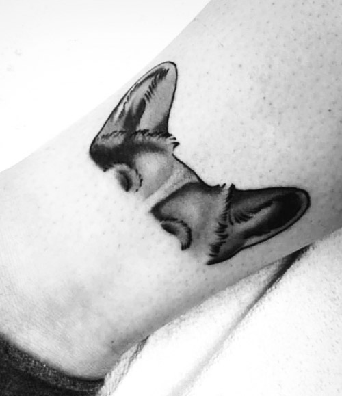 Dreaming Corgi tattoo by Susanne König  Tattoogridnet