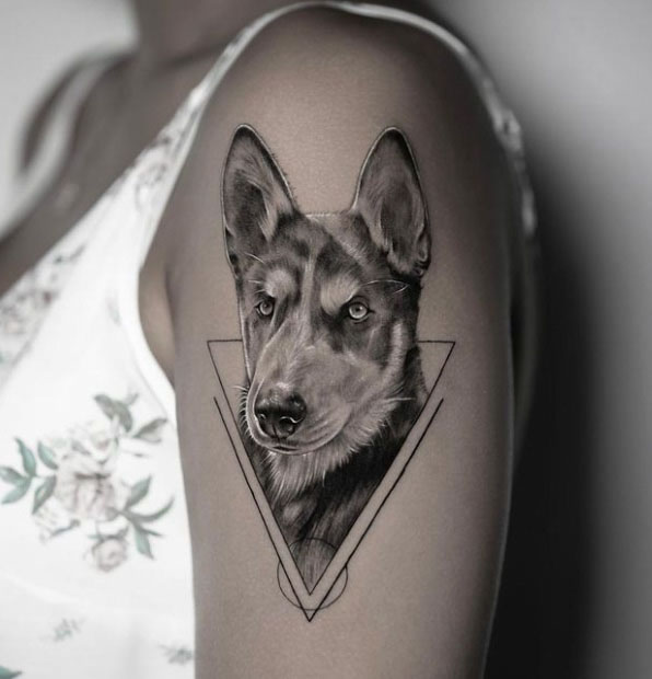 Siberian Husky Temporary Tattoo Confuse face 1 piece  Shop Marukopum  Temporary Tattoos  Pinkoi