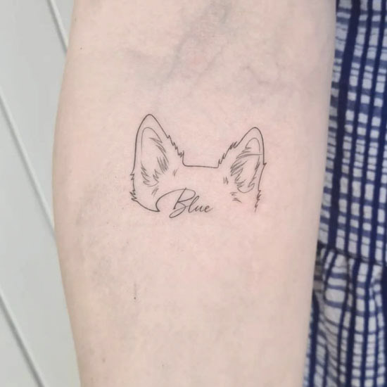Update 87 about dog ear tattoo best  indaotaonec