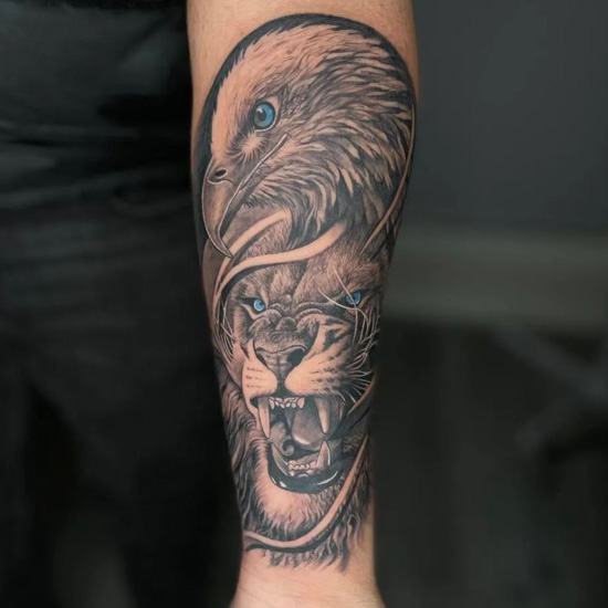 THE EAGLE TATTOOS on LinkedIn: Girl get lion tattoo