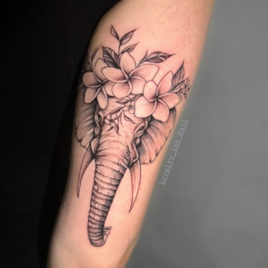 Rose gladiolus marigolds snowdrops and elephant for Liz  inked tattoo  tattoos watercolortattoo colortattoo floraltattoo  Instagram