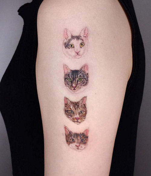 22 Cool Tattoos That A Cat Lover Would Go Crazy About