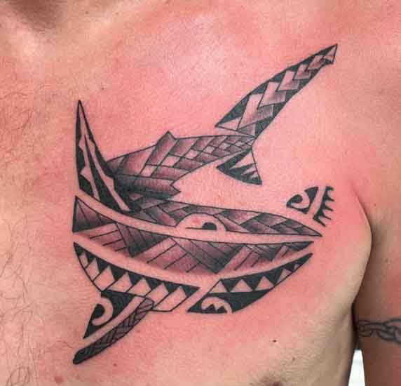polynesian warrior with tattoos