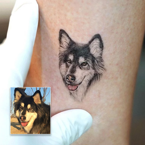 Husky Tattoo Wolf Tattoo Tattoo Design Tattoo Printable  Etsy Singapore