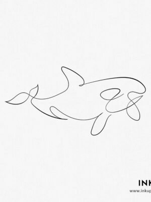 killer whale outline tattoo