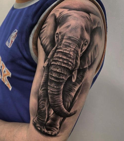 Top 40 Traditional and Realistic Elephant Tattoos