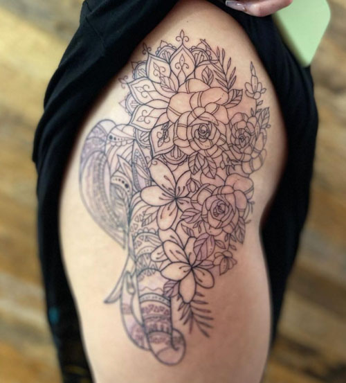 9+ Geometric Flower Tattoos
