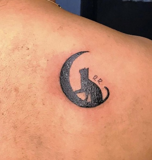 moon silhouette tattoo