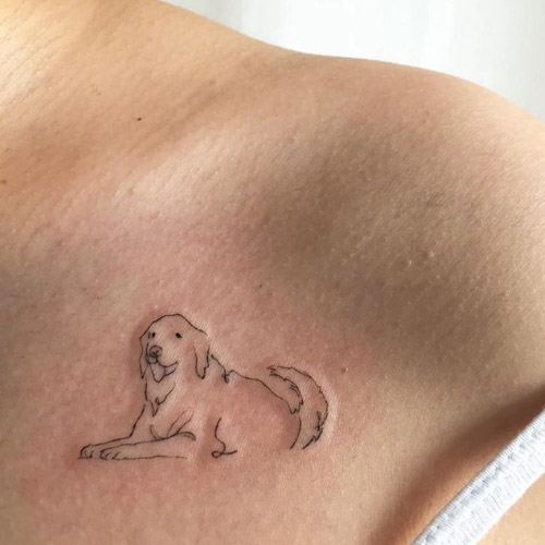 40 Golden Retriever Tattoo Designs  Ideas  Pet Care Stores