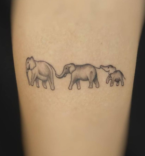 three elephants tattoo - Google Search | Elephant family tattoo, Family  tattoos, Family tattoo designs