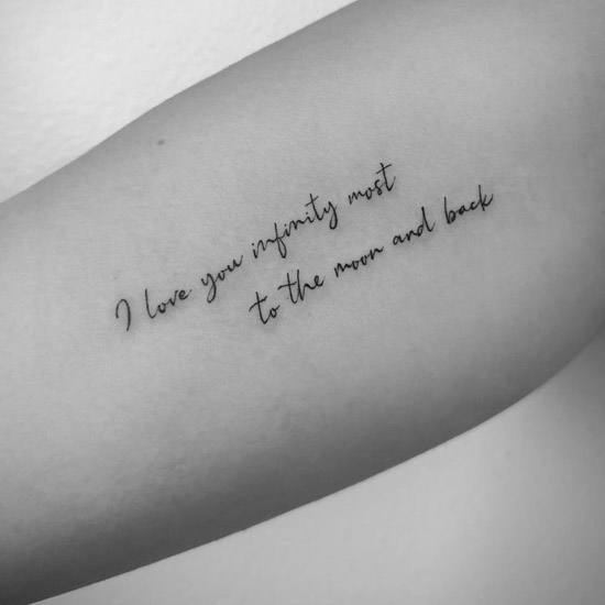 44 Meaningful Quote Tattoos to Memorize Your Special Moments  Hairstyle
