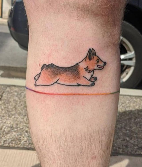 Corgi Dog Temporary Fake Tattoo Sticker set of 2  Etsy