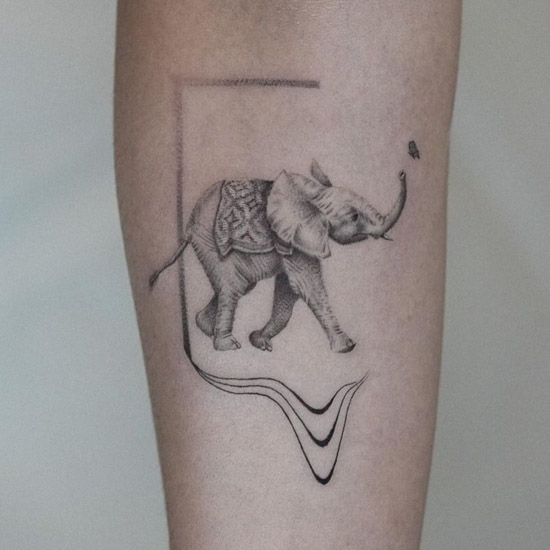Star Tattoo - Made by Mark!! @artofmtz Sketchy Elephant. #tattoo # elephanttattoo #blackandgraytattoo #artofmtz #StarTattooABQ | Facebook