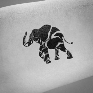 simple elephant tattoo inspiration