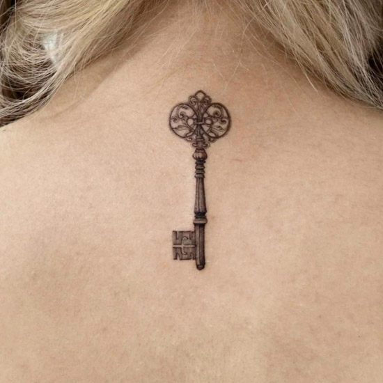 Skeleton Key Tattoo | Skeleton key tattoo, Small key tattoos, Key tattoos