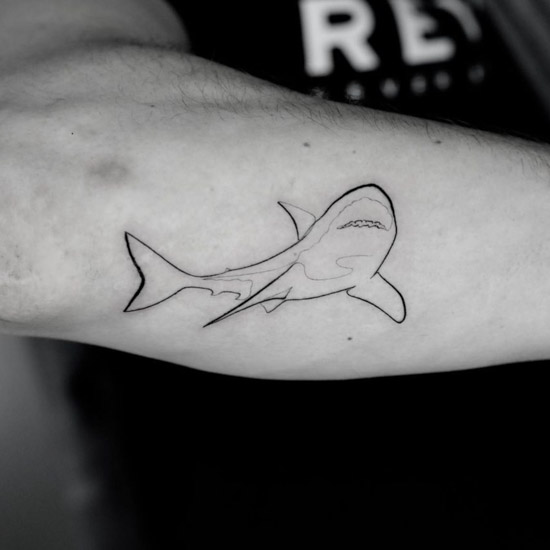 Danger shark tattoo. Danger shark in tribal style for tattoo. vector  illustration. | CanStock