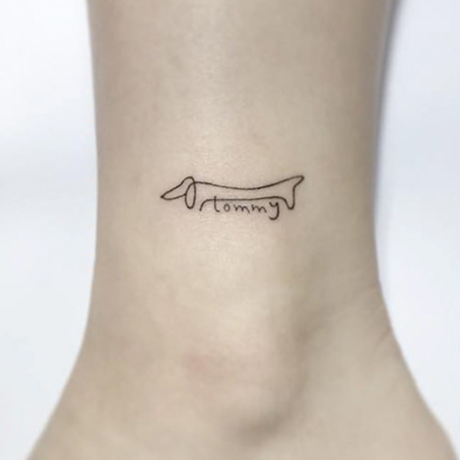 Unforgettable Small Wiener Dog Tattoos You'll Admire