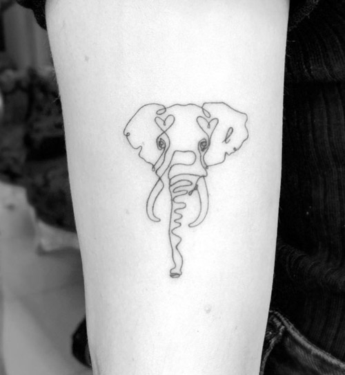 Buy Tiny Elephant Temporary Tattoo  Small Elephant Tattoo  Online in  India  Etsy