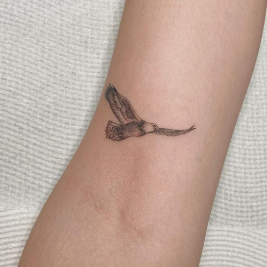 Small eagle tattoos for ladies