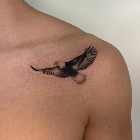 40 Small and Simple Eagle Tattoos for Minimalists
