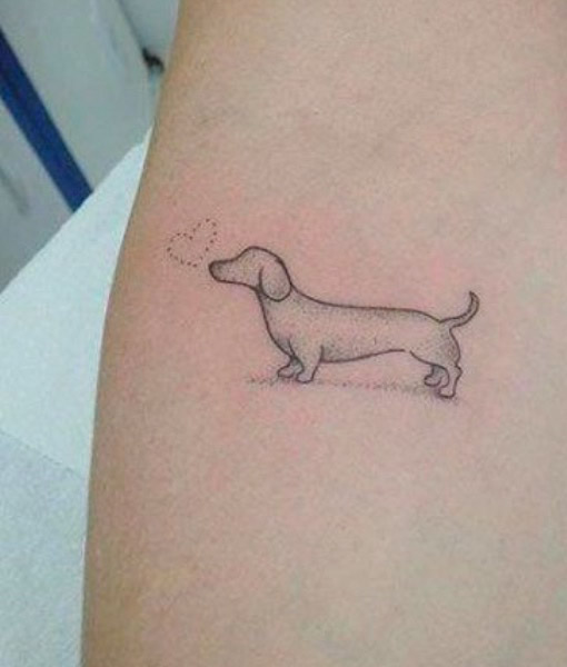 Unforgettable Small Wiener Dog Tattoos You'll Admire | Inku Paw