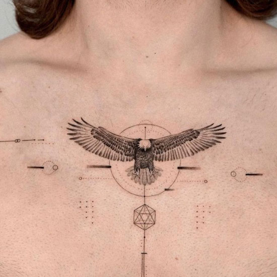 40 Wonderful Eagle Tattoos Design For Chest  Tattoo Designs   TattoosBagcom