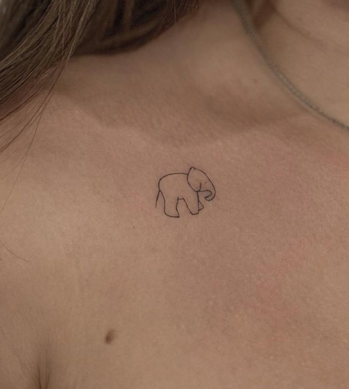 elephant head tattoo by dayblush on DeviantArt