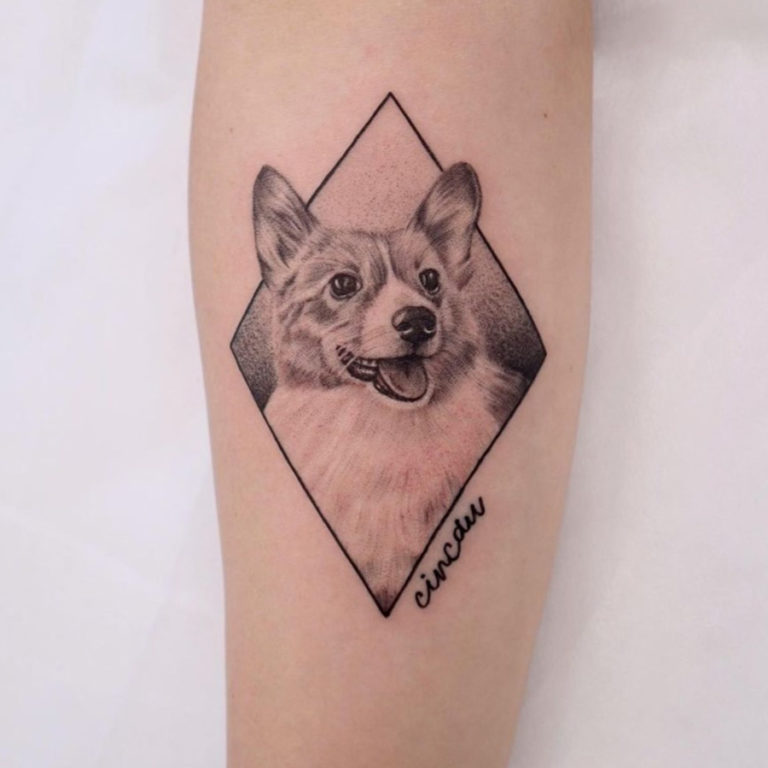 Hello Tattoo  Welsh Corgi dog Artist polamtattoo  Facebook