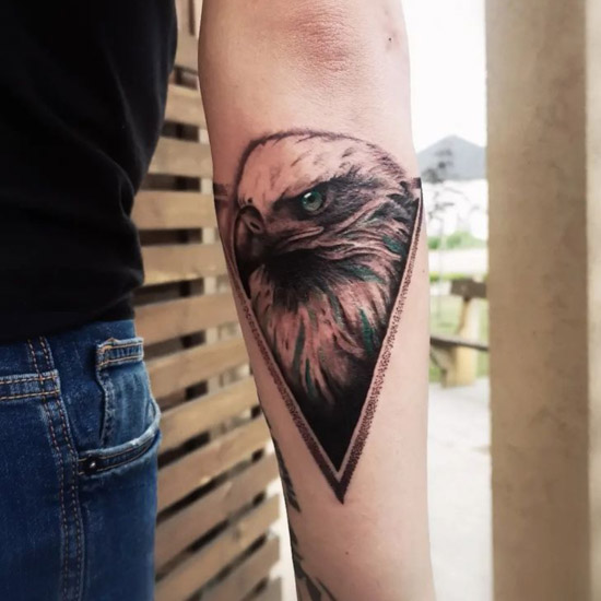 Tribal Eagle Semi-Permanent Tattoo