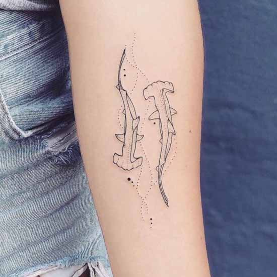 Illustrated Shark Temporary Tattoo – Temporary Tattoos